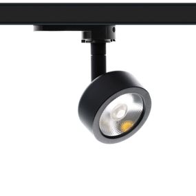 Century Italia Regia Mini - 3-fase rail spot - Ø 5,8 x 12,3 cm - 7W LED incl. - 3000K - zwart