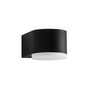 Nova Luce Nus - buiten wandverlichting - 9 x 13,2 x 6,9 cm - 4W LED incl. - IP54 - zwart