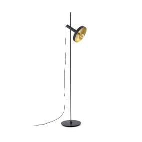 Faro Whiz - staanlamp - 164 cm - zwart en goud