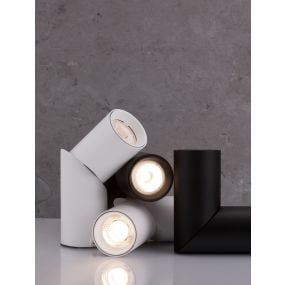 Nova Luce Oberon - opbouwspot - Ø 6 x 18 cm - 6W LED incl. - wit