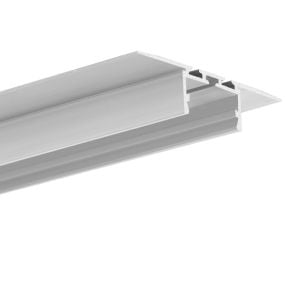 KLUS Giza-ll-t - inbouw LED profiel voor 12mm gipsplaat - 2,6 cm vensterbreedte - aluminium