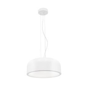 Nova Luce Perleto - hanglamp - Ø 35 x 133 cm - wit