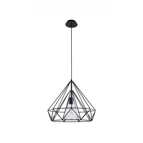 Nova Luce Zaira - hanglamp - Ø 48 x 120 cm - zwart