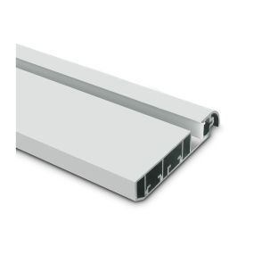 ONE Light - aluminium plint profiel - 1,6 x 8 cm - 200 cm lengte - wit