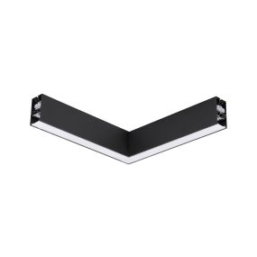 Nova Luce Dido - lineair verlichtingsprofiel - 34,5 x 3,8 x 7 cm - 20W LED incl. - zwart - warmwitte lichtkleur