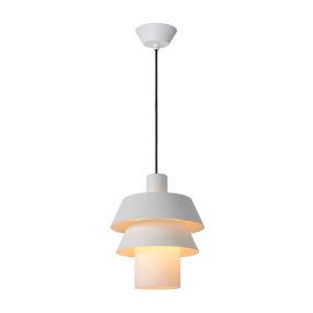 Lucide Jaden - hanglamp - Ø 24 x 151 cm - wit