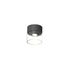 Konstsmide Varese - buiten plafondverlichting - 11,5 x 11 x 11 cm - 6W LED incl. - IP54 - antraciet