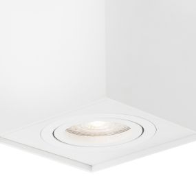 Nova Luce Rende - opbouwspot - 8 x 8 x 9 cm - wit