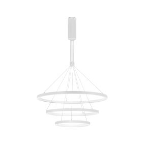 Nova Luce Empatia - hanglamp - Ø 80 x 150 cm - 108W dimbare LED incl. - zandwit