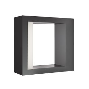 Nova Luce Lugo - buiten wandlamp - 6 x 15 x 16 cm - 10W LED incl. - IP54 - donkergrijs (stockopruiming!)