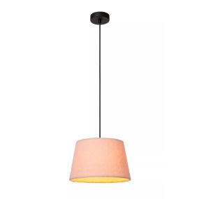 Lucide Woolly - hanglamp - Ø 28 x 150 cm - roze