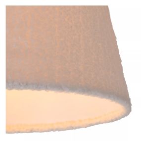 Lucide Woolly - hanglamp - Ø 28 x 150 cm - beige