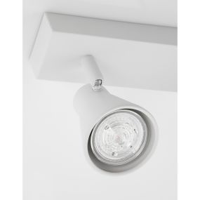 Nova Luce Dublin - opbouwspot 2L - 24,5 x 5,5 x 15 cm - zandwit