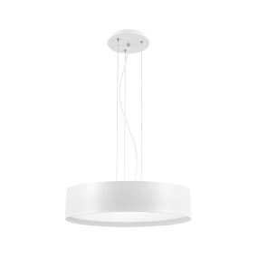 Nova Luce Dizon - hanglamp - Ø 45 x 120 cm - 40W LED incl. - wit