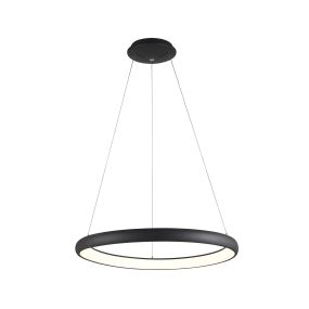 Nova Luce Albi - hanglamp - Ø 61 x 120 cm - 50W dimbare LED incl. - zwart