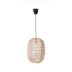 Nova Luce Melody - hanglamp - Ø 30 x 250 cm - bruin en zwart