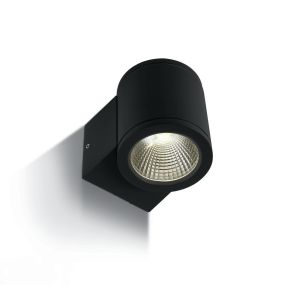 ONE Light Outdoor Wall Cylinders - buiten wandverlichting - 8 x 10,6 x 9 cm - 6W LED incl. - IP54 - zwart