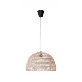 Nova Luce Melody - hanglamp - Ø 40 x 250 cm - bruin en zwart