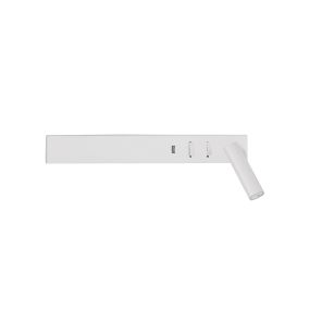 Nova Luce Vida - wandverlichting met schakelaar en USB-lader - 35 x 10 x 8 cm - 5W + 3W LED incl. - zandwit