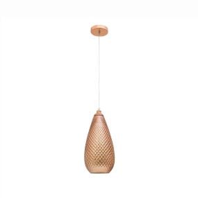 Nova Luce Boho - hanglamp - Ø 18 x 120 cm - rose goud