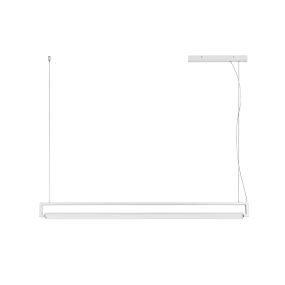 Nova Luce Line - hanglamp - 130 x 4,2 x 150 cm - 38W LED incl. - zandwit