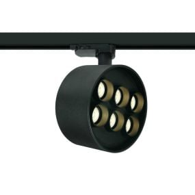 ONE Light Dark Light Tubes - rail spot - 3-fase railsysteem - Ø 13,5 x 7,7 cm - 36W LED incl. - zwart