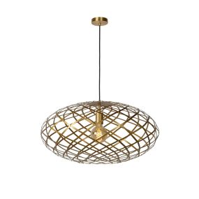 Lucide Wolfram - hanglamp - Ø 65 x 162 cm - mat goud