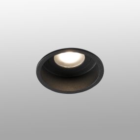 Faro Hyde - inbouwspot - Ø 89 mm, Ø 83 mm inbouwmaat - IP44 - mat zwart