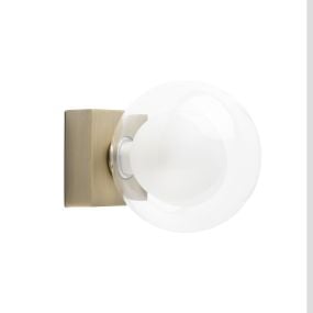 Faro Perla - plafond/wandverlichting - 11,5 x 15,5 x 11,5 cm - IP44 - oud goud