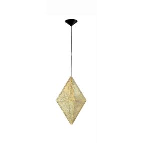 Nova Luce Ciryl - hanglamp - Ø 25 x 200 cm - goud