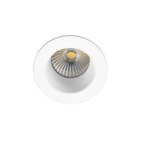 Faro Clear - inbouwspot - Ø 70 mm, Ø 60 mm inbouwmaat - 7W dimbare LED incl. - IP65 - mat wit