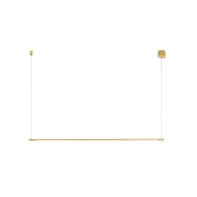 Nova Luce Elettra - hanglamp - 120 x 7 x 150 cm - 20W LED incl. - messing goud