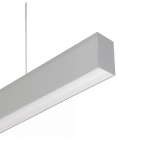 Lichtkoning Slim Line - hanglamp - 178 x 5,5 x 3,3 cm - 34W LED incl. - alu - niet-dimbaar - warm witte lichtkleur (2700K)