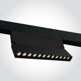 ONE Light Magnetic Linear Spots - LED lineaire magnetische railverlichting - 24,8 x 2,5 x 12 cm - 20W LED incl. - zwart