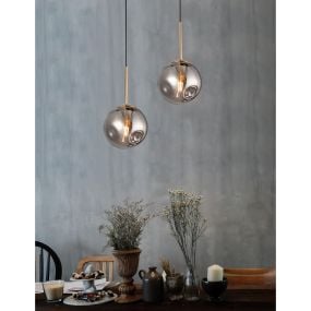 Nova Luce Spada - hanglamp - Ø 15 x 180 cm - chroom