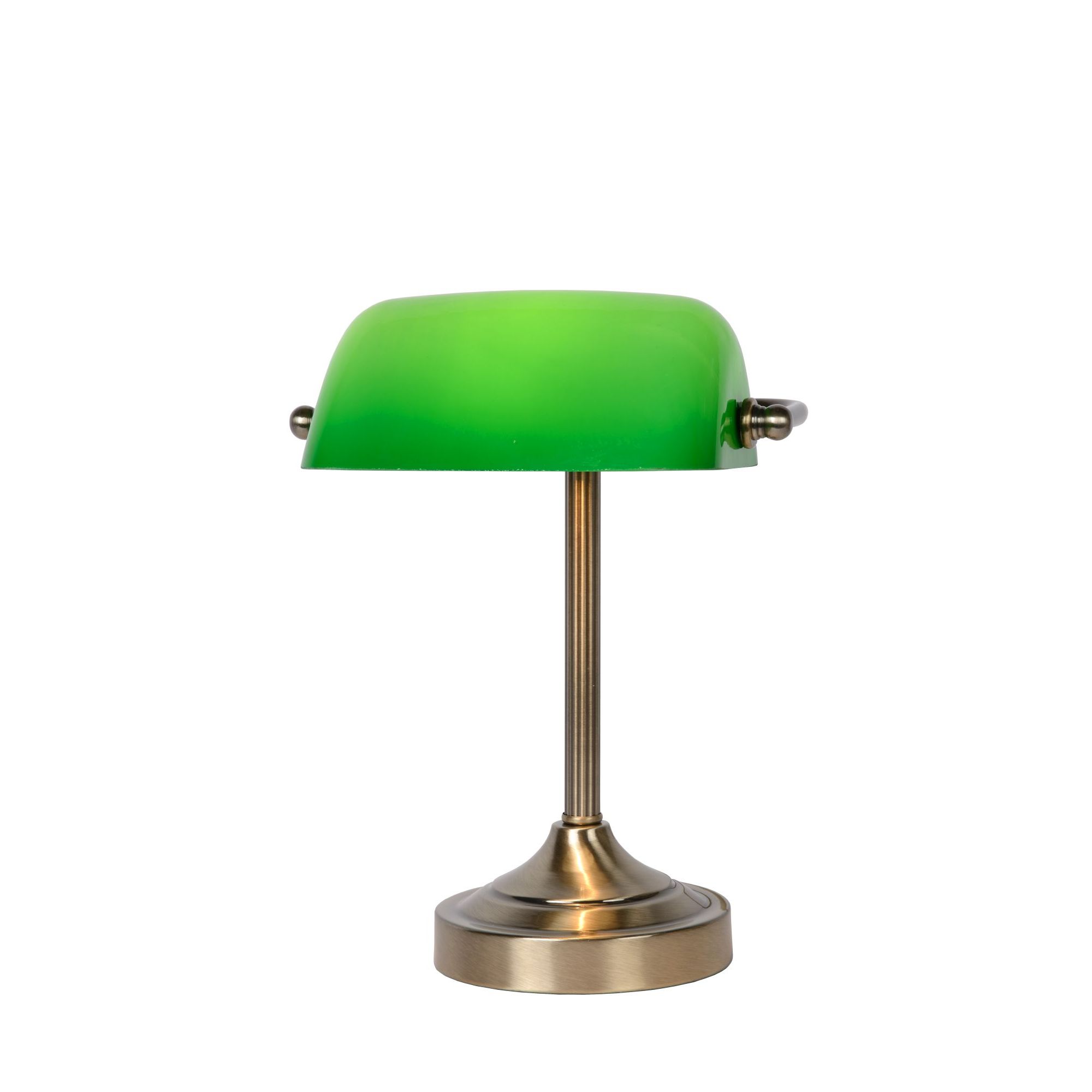 Experiment Anemoon vis Duplicaat Lucide Banker - bureaulamp - 30 x 13,5 x 22 cm - brons, groen | Lichtkoning