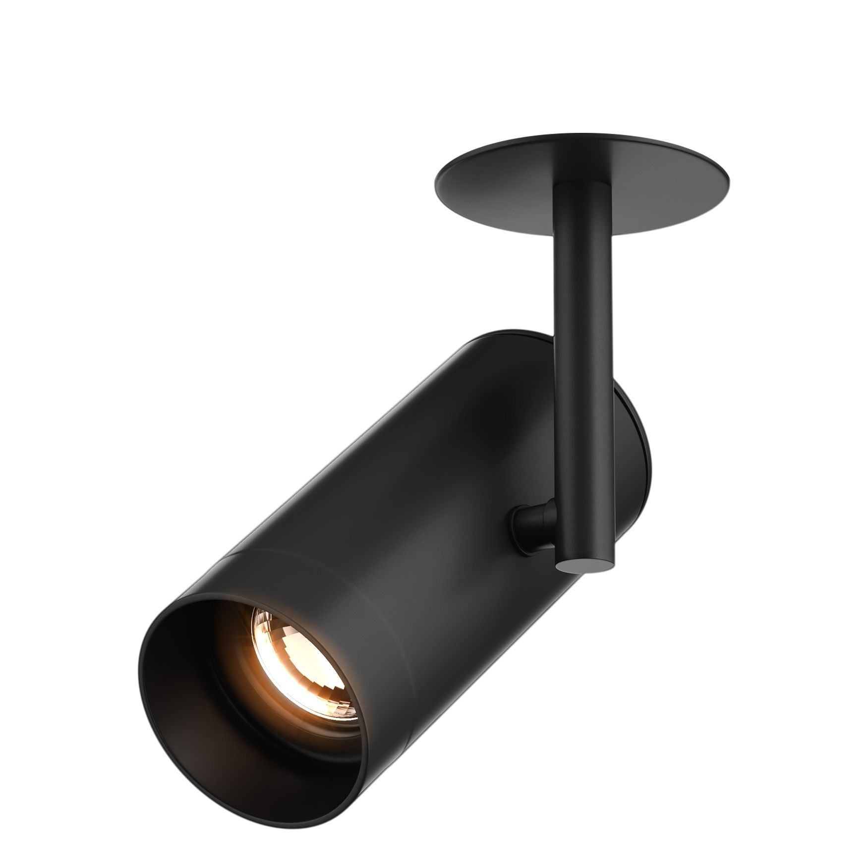Line Tori 2 - spot met opbouw- en - 21 x 13 x 8 cm - zwart | Lichtkoning