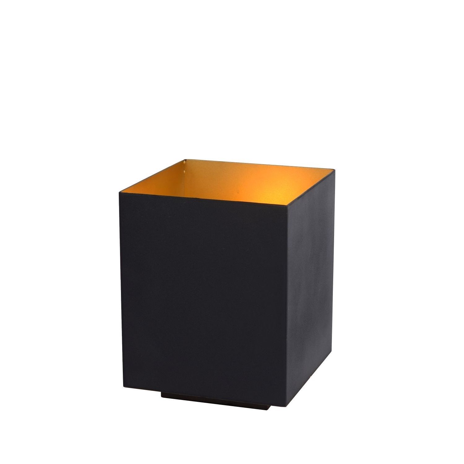dosis patroon Verslinden Lucide Suzy - tafellamp vierkant - Ø 12 x 16 cm - zwart | Lichtkoning