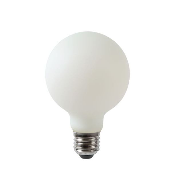 Cokes slim op gang brengen Lucide LED Filament lamp - Ø 8 cm - E27 - 5W dimbaar - 2700K - opaal |  Lichtkoning