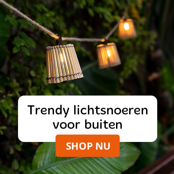 Trendy lichtsnoeren voor buiten