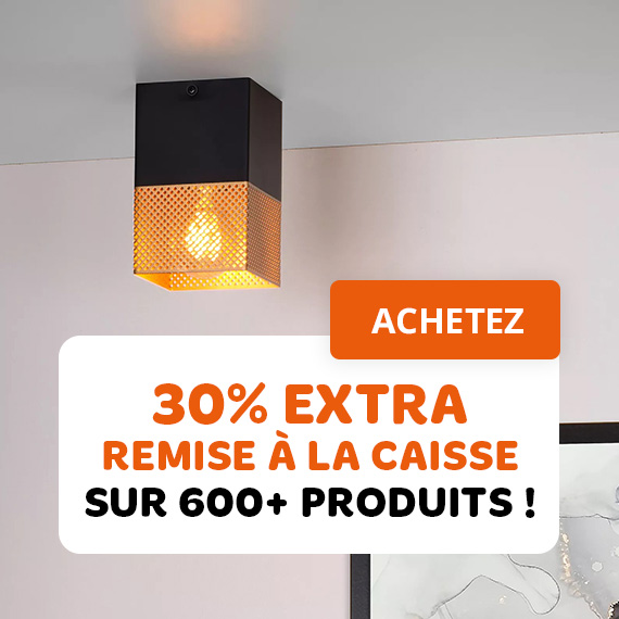 30% extra remise à la caisse sur 600+ produits !