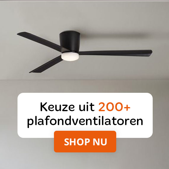 Keuze uit 200+ plafondventilatoren